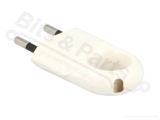 Eurostekker plat 230V / 10A wit - PAWBOL
